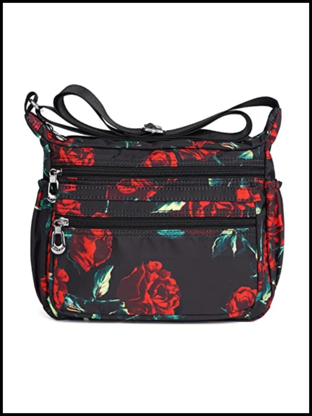 Nylon Crossbody Bag Waterproof Lightweight Shoulder Handbag Messenger Purse